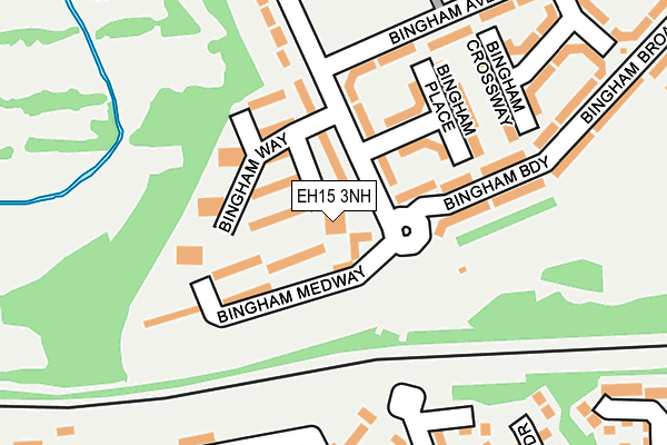 EH15 3NH map - OS OpenMap – Local (Ordnance Survey)
