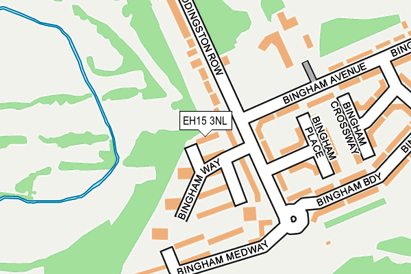 EH15 3NL map - OS OpenMap – Local (Ordnance Survey)