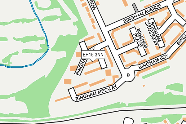 EH15 3NN map - OS OpenMap – Local (Ordnance Survey)