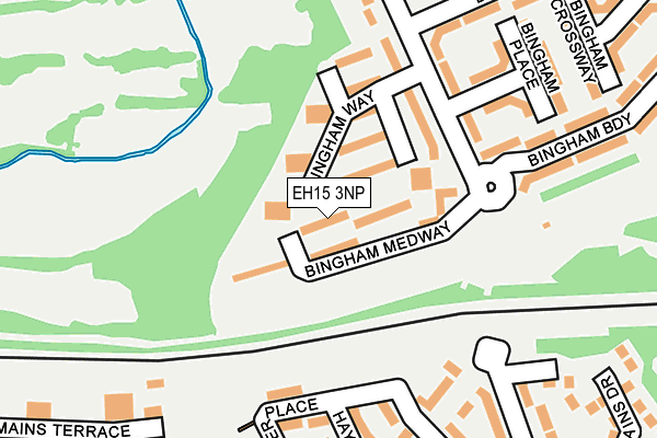 EH15 3NP map - OS OpenMap – Local (Ordnance Survey)