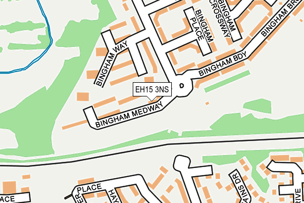 EH15 3NS map - OS OpenMap – Local (Ordnance Survey)