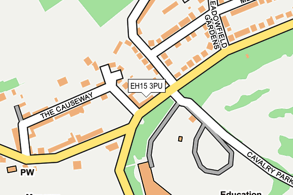 EH15 3PU map - OS OpenMap – Local (Ordnance Survey)