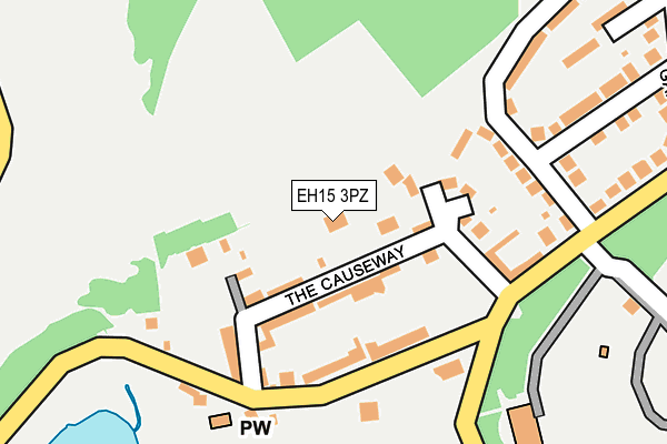 EH15 3PZ map - OS OpenMap – Local (Ordnance Survey)