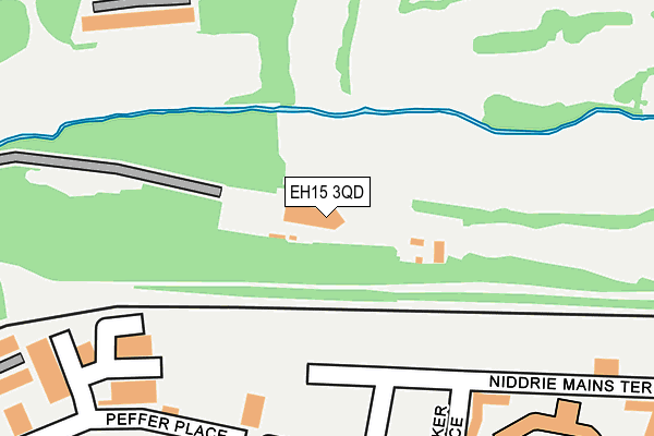 EH15 3QD map - OS OpenMap – Local (Ordnance Survey)