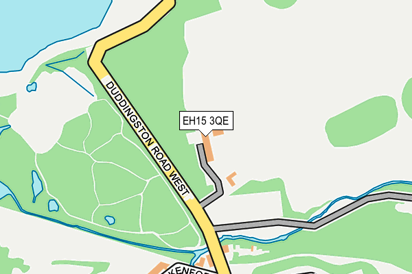 EH15 3QE map - OS OpenMap – Local (Ordnance Survey)