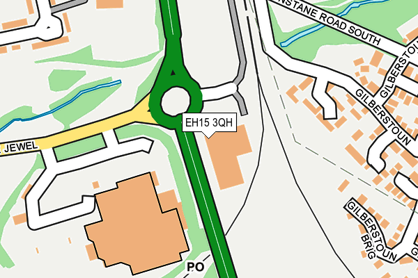 EH15 3QH map - OS OpenMap – Local (Ordnance Survey)