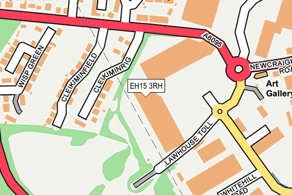 EH15 3RH map - OS OpenMap – Local (Ordnance Survey)