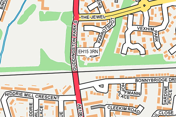 EH15 3RN map - OS OpenMap – Local (Ordnance Survey)