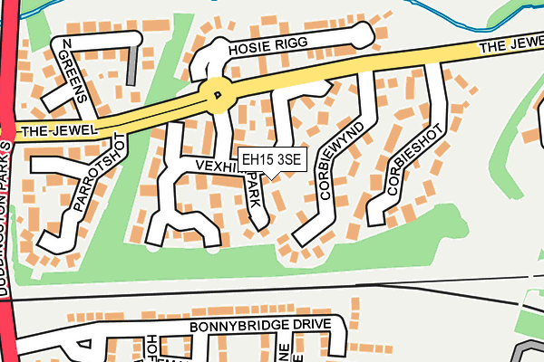 EH15 3SE map - OS OpenMap – Local (Ordnance Survey)