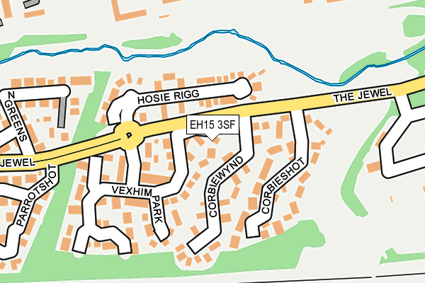 EH15 3SF map - OS OpenMap – Local (Ordnance Survey)