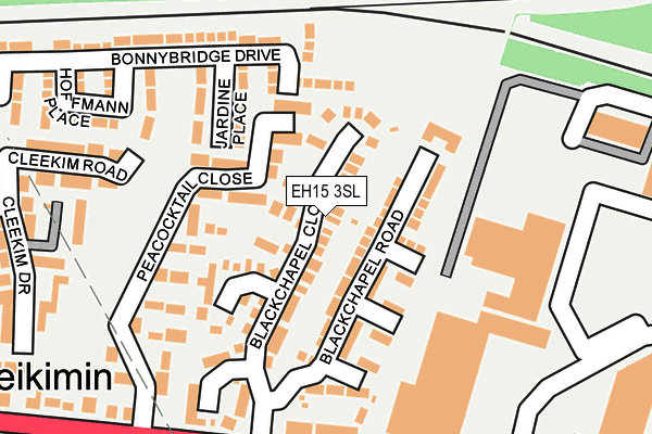 EH15 3SL map - OS OpenMap – Local (Ordnance Survey)