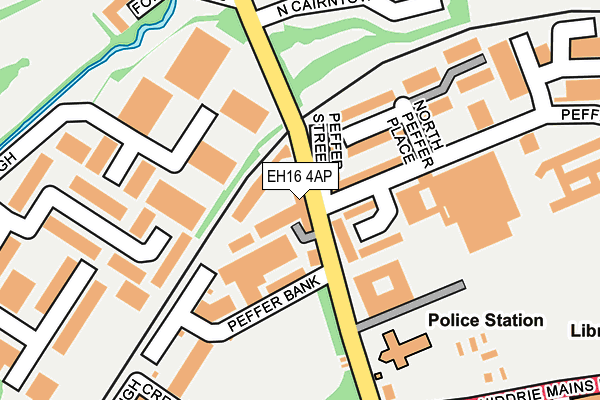EH16 4AP map - OS OpenMap – Local (Ordnance Survey)