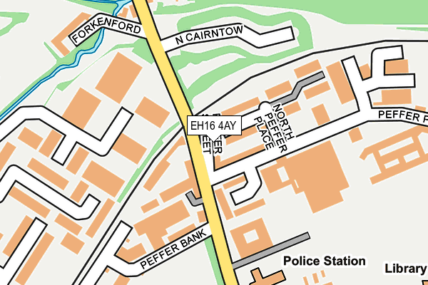 EH16 4AY map - OS OpenMap – Local (Ordnance Survey)