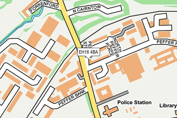 EH16 4BA map - OS OpenMap – Local (Ordnance Survey)