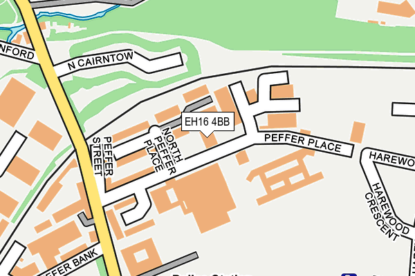 EH16 4BB map - OS OpenMap – Local (Ordnance Survey)