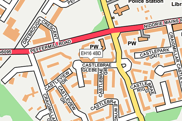 EH16 4BD map - OS OpenMap – Local (Ordnance Survey)