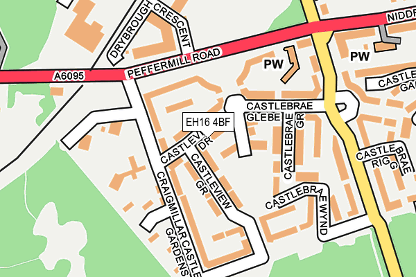 EH16 4BF map - OS OpenMap – Local (Ordnance Survey)