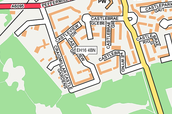 EH16 4BN map - OS OpenMap – Local (Ordnance Survey)