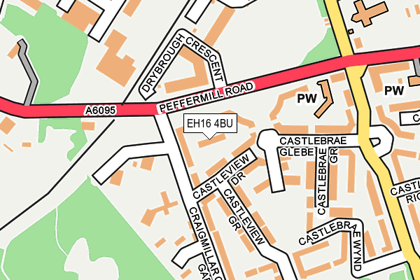EH16 4BU map - OS OpenMap – Local (Ordnance Survey)