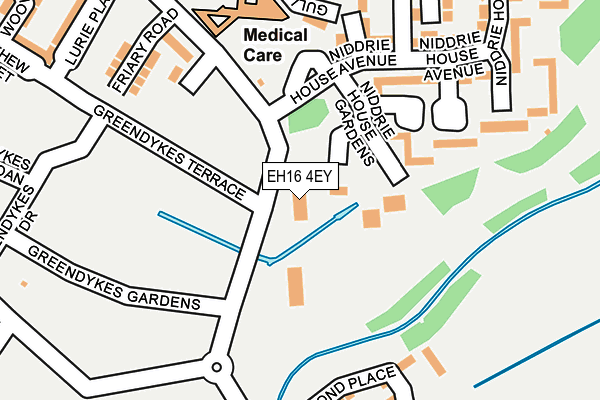 EH16 4EY map - OS OpenMap – Local (Ordnance Survey)