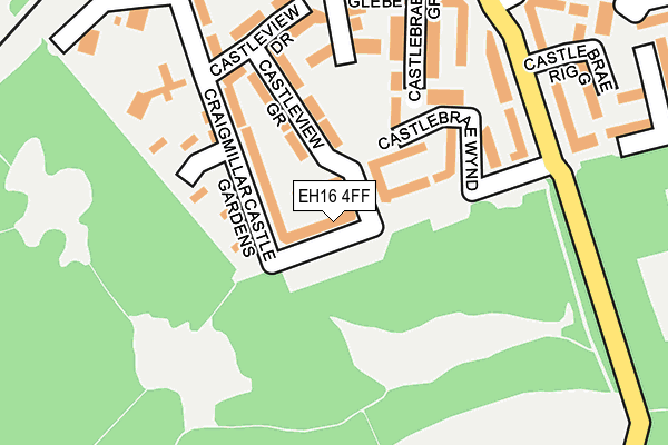EH16 4FF map - OS OpenMap – Local (Ordnance Survey)