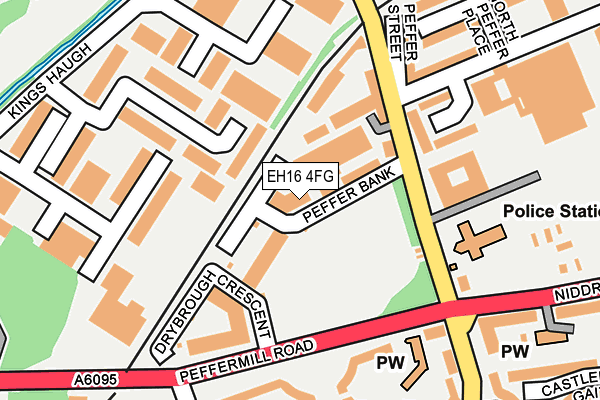 EH16 4FG map - OS OpenMap – Local (Ordnance Survey)