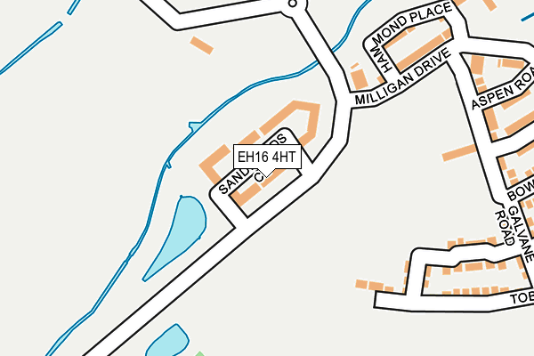 EH16 4HT map - OS OpenMap – Local (Ordnance Survey)