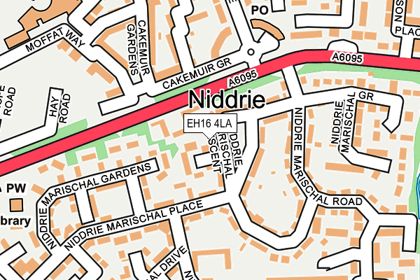 EH16 4LA map - OS OpenMap – Local (Ordnance Survey)