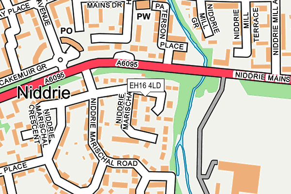 EH16 4LD map - OS OpenMap – Local (Ordnance Survey)