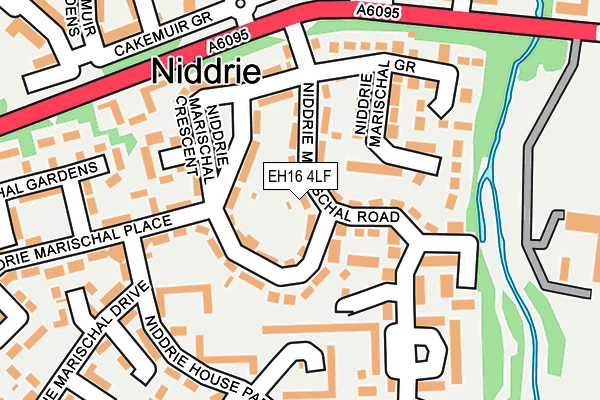 EH16 4LF map - OS OpenMap – Local (Ordnance Survey)