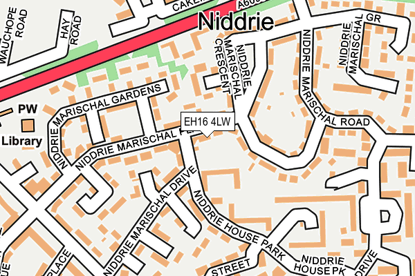 EH16 4LW map - OS OpenMap – Local (Ordnance Survey)