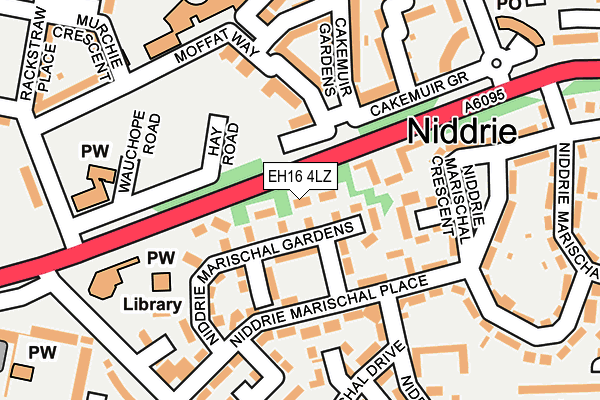 EH16 4LZ map - OS OpenMap – Local (Ordnance Survey)