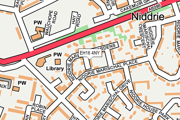 EH16 4NY map - OS OpenMap – Local (Ordnance Survey)