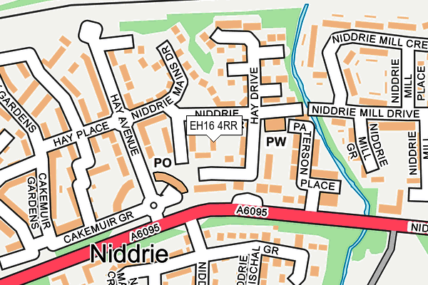 EH16 4RR map - OS OpenMap – Local (Ordnance Survey)