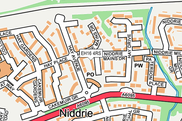 EH16 4RS map - OS OpenMap – Local (Ordnance Survey)