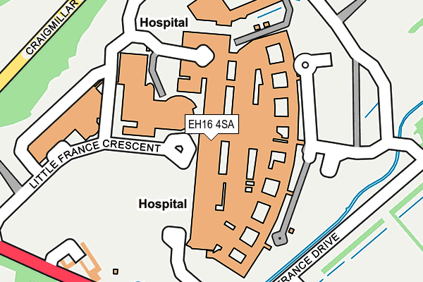 EH16 4SA map - OS OpenMap – Local (Ordnance Survey)