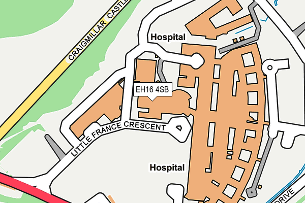 EH16 4SB map - OS OpenMap – Local (Ordnance Survey)