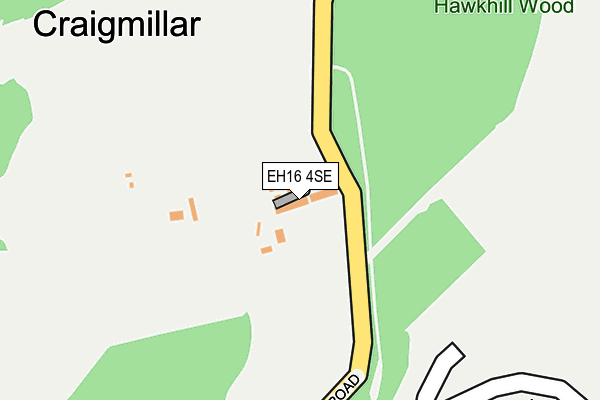 EH16 4SE map - OS OpenMap – Local (Ordnance Survey)