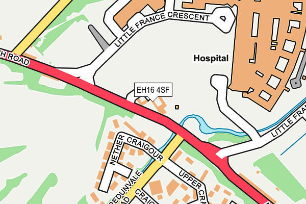 EH16 4SF map - OS OpenMap – Local (Ordnance Survey)