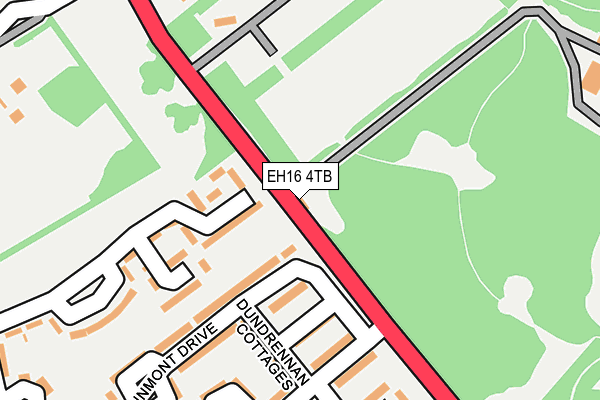EH16 4TB map - OS OpenMap – Local (Ordnance Survey)