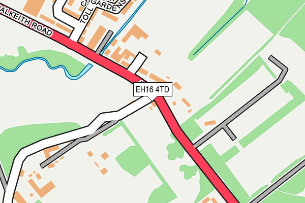 EH16 4TD map - OS OpenMap – Local (Ordnance Survey)