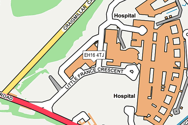 EH16 4TJ map - OS OpenMap – Local (Ordnance Survey)