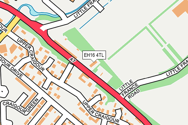 EH16 4TL map - OS OpenMap – Local (Ordnance Survey)