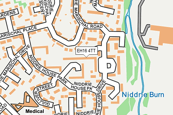 EH16 4TT map - OS OpenMap – Local (Ordnance Survey)