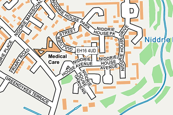 EH16 4UD map - OS OpenMap – Local (Ordnance Survey)