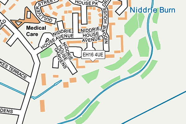 EH16 4UE map - OS OpenMap – Local (Ordnance Survey)