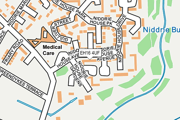 EH16 4UF map - OS OpenMap – Local (Ordnance Survey)