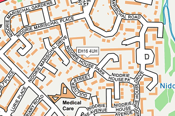 EH16 4UH map - OS OpenMap – Local (Ordnance Survey)