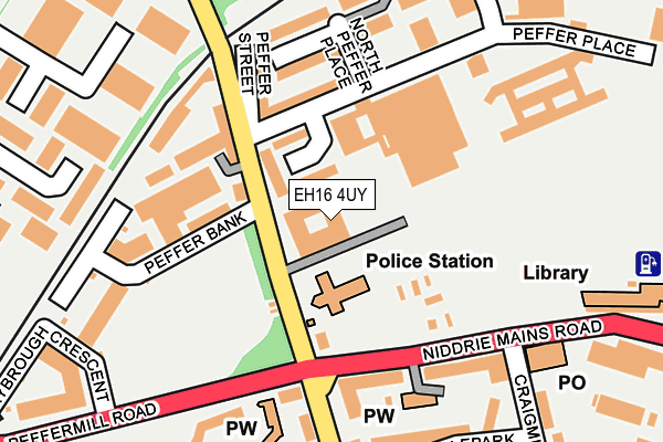 EH16 4UY map - OS OpenMap – Local (Ordnance Survey)