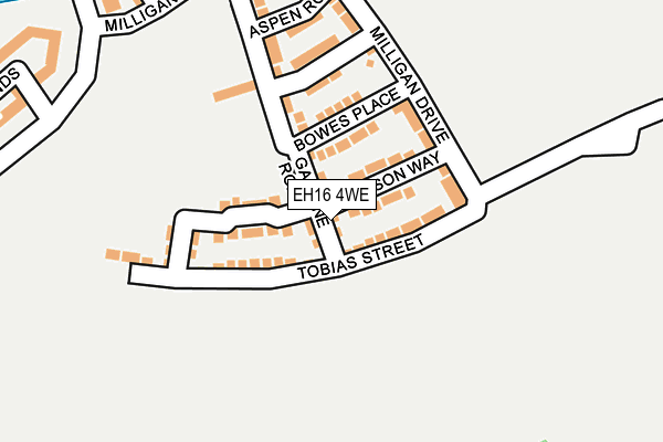 EH16 4WE map - OS OpenMap – Local (Ordnance Survey)